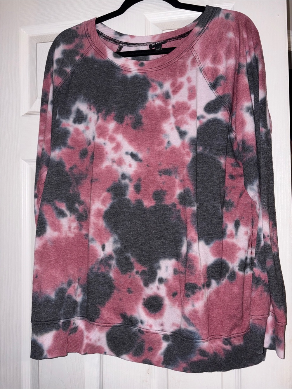 Torrid tie-Dye Crewneck Sweatshirt - Pink & Gray